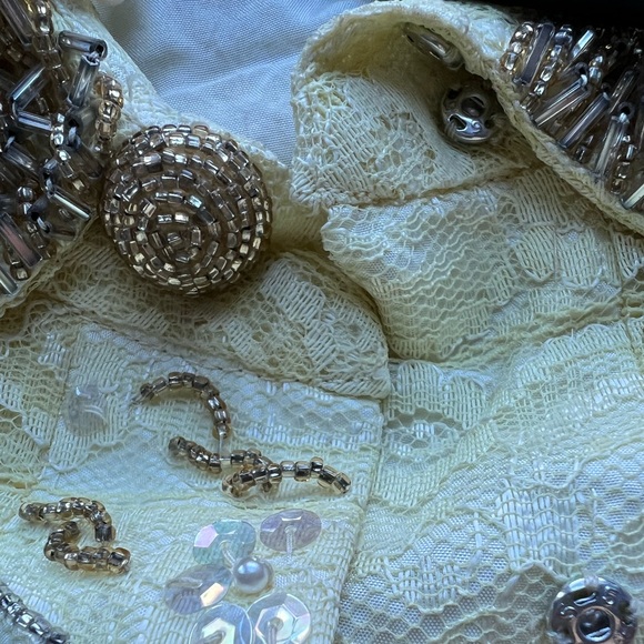 VTG 60s RARE beaded all over shift dress - Picture 10 of 16